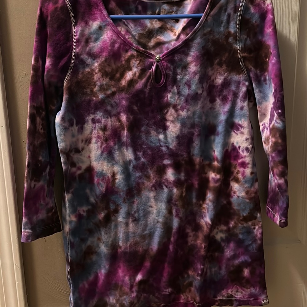 Womens tie dye Eddie Bauer T shirt size large NEW